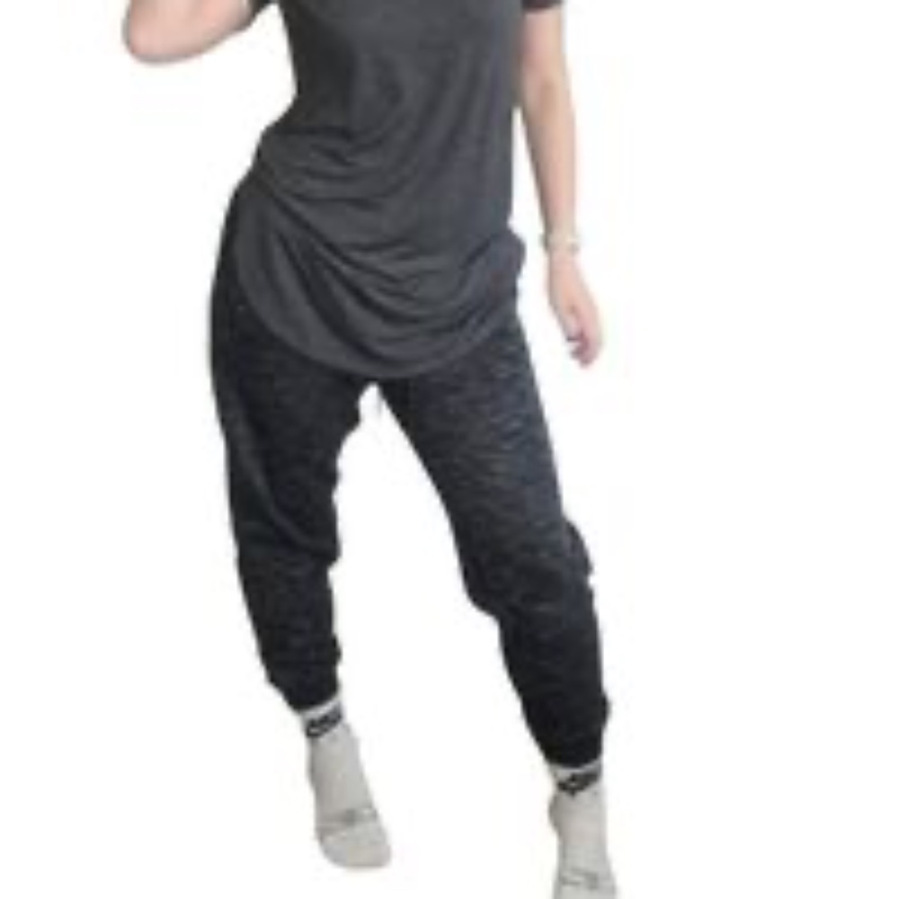 Womens Space Dye Joggers lined with fleece.